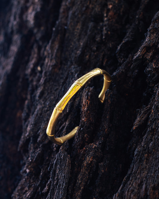 Bamboo Bracelet 18k Gold Plated